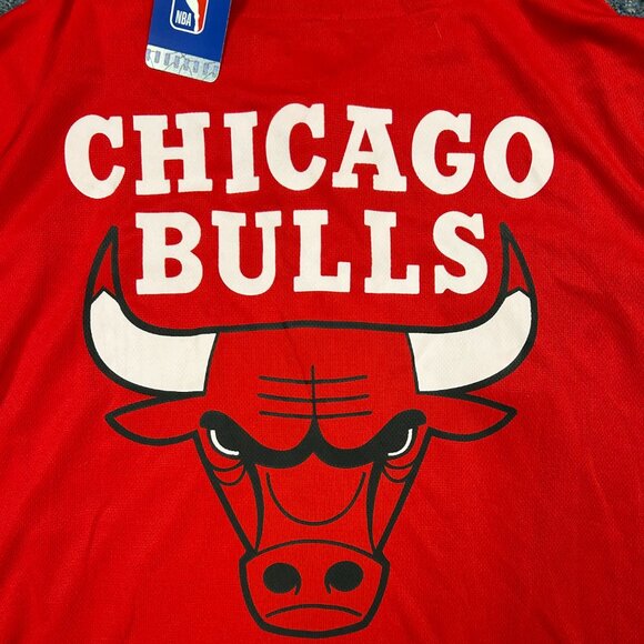 New With Tags Chicago Bulls Baseball Style Jersey Sz M - Picture 10 of 12